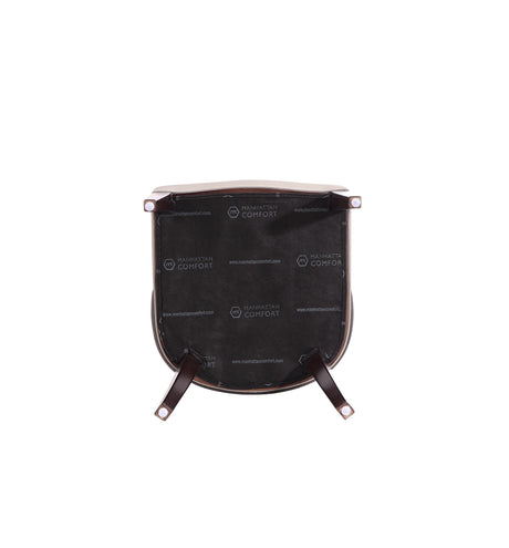 Shubert Faux Leather and Velvet Dining Chair in Light Grey (set of 2) - Ornate Home