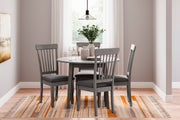 Shullden Gray Dining Table and 4 Chairs (Online Special Price) - Ornate Home