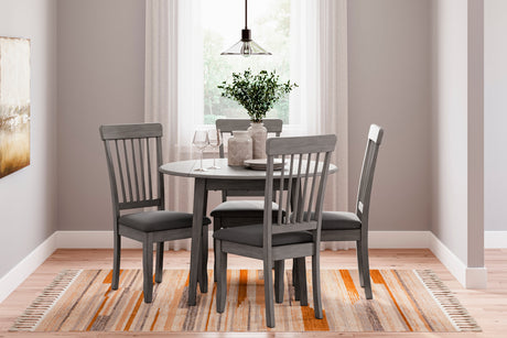 Shullden Gray Dining Table and 4 Chairs (Online Special Price) - Ornate Home