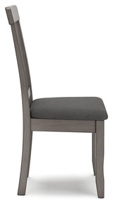 Shullden Gray Dining Table and 4 Chairs - Ornate Home