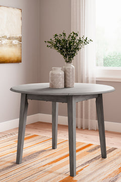Shullden Gray Dining Table and 4 Chairs - Ornate Home