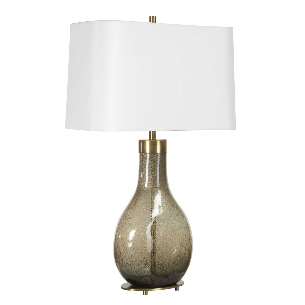 Shyla Bronze/Brown Dark Glass Table Lamp - Ornate Home