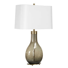 Shyla Bronze/Brown Dark Glass Table Lamp - Ornate Home
