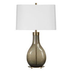 Shyla Bronze/Brown Dark Glass Table Lamp - Ornate Home