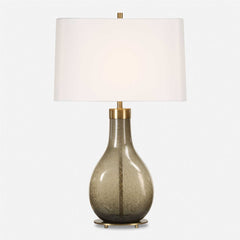 Shyla Bronze/Brown Dark Glass Table Lamp - Ornate Home
