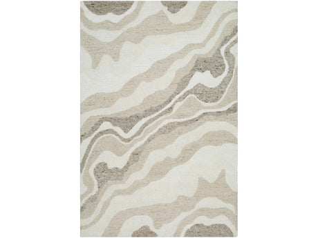 Siani Beige Wool Area Rug - Ornate Home