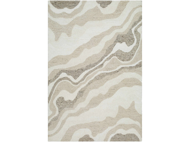 Siani Beige Wool Area Rug - Ornate Home