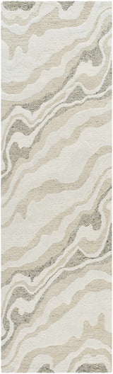 Siani Beige Wool Area Rug - Ornate Home