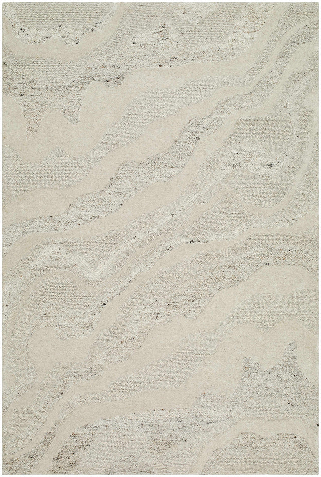 Siani Cream Wool Area Rug - Ornate Home