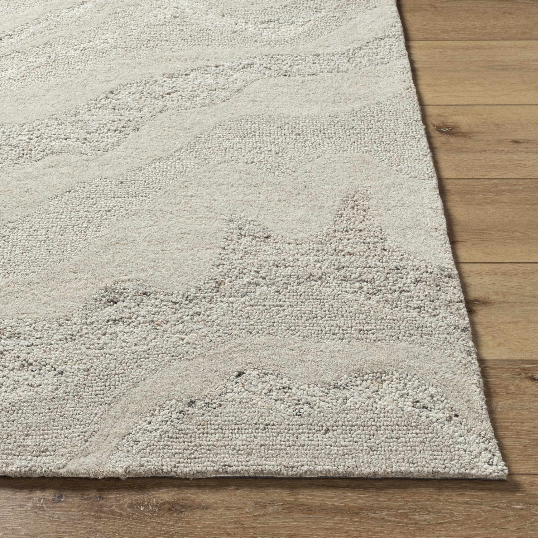 Siani Cream Wool Area Rug - Ornate Home