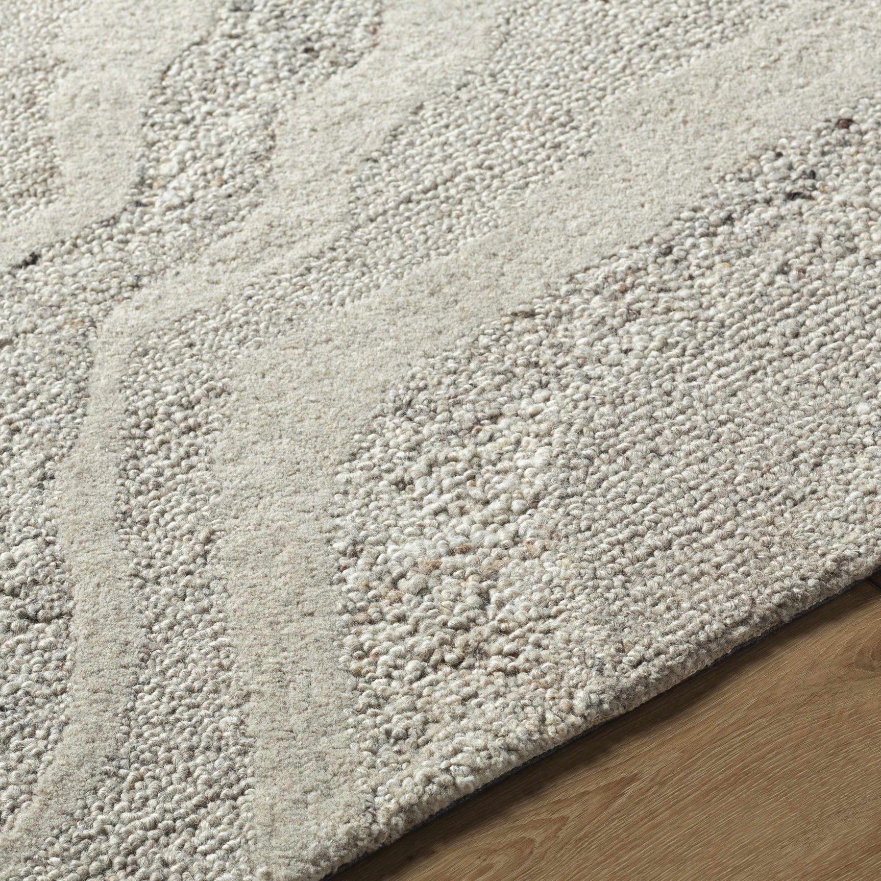 Siani Cream Wool Area Rug - Ornate Home