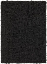 Siari Solid Black Shag Rug - Ornate Home