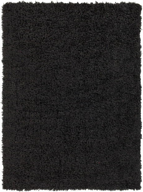 Siari Solid Black Shag Rug - Ornate Home