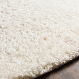 Siari Solid Cream Plush Rug - Ornate Home