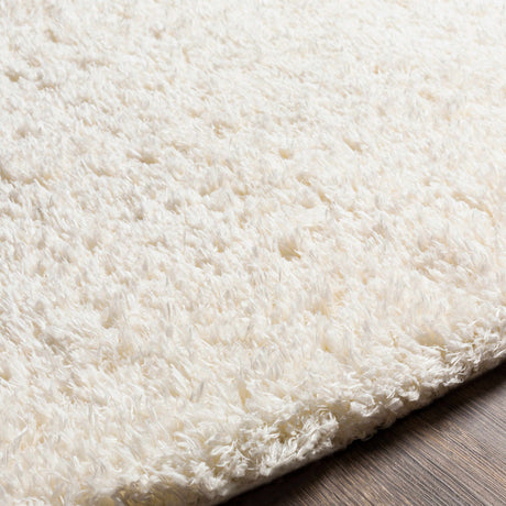 Siari Solid Cream Plush Rug - Ornate Home