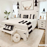 Siari Solid Cream Plush Rug - Ornate Home