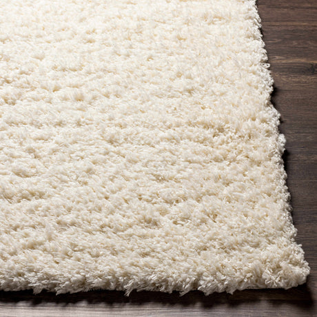 Siari Solid Cream Plush Rug - Ornate Home