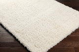 Siari Solid Cream Plush Rug - Ornate Home