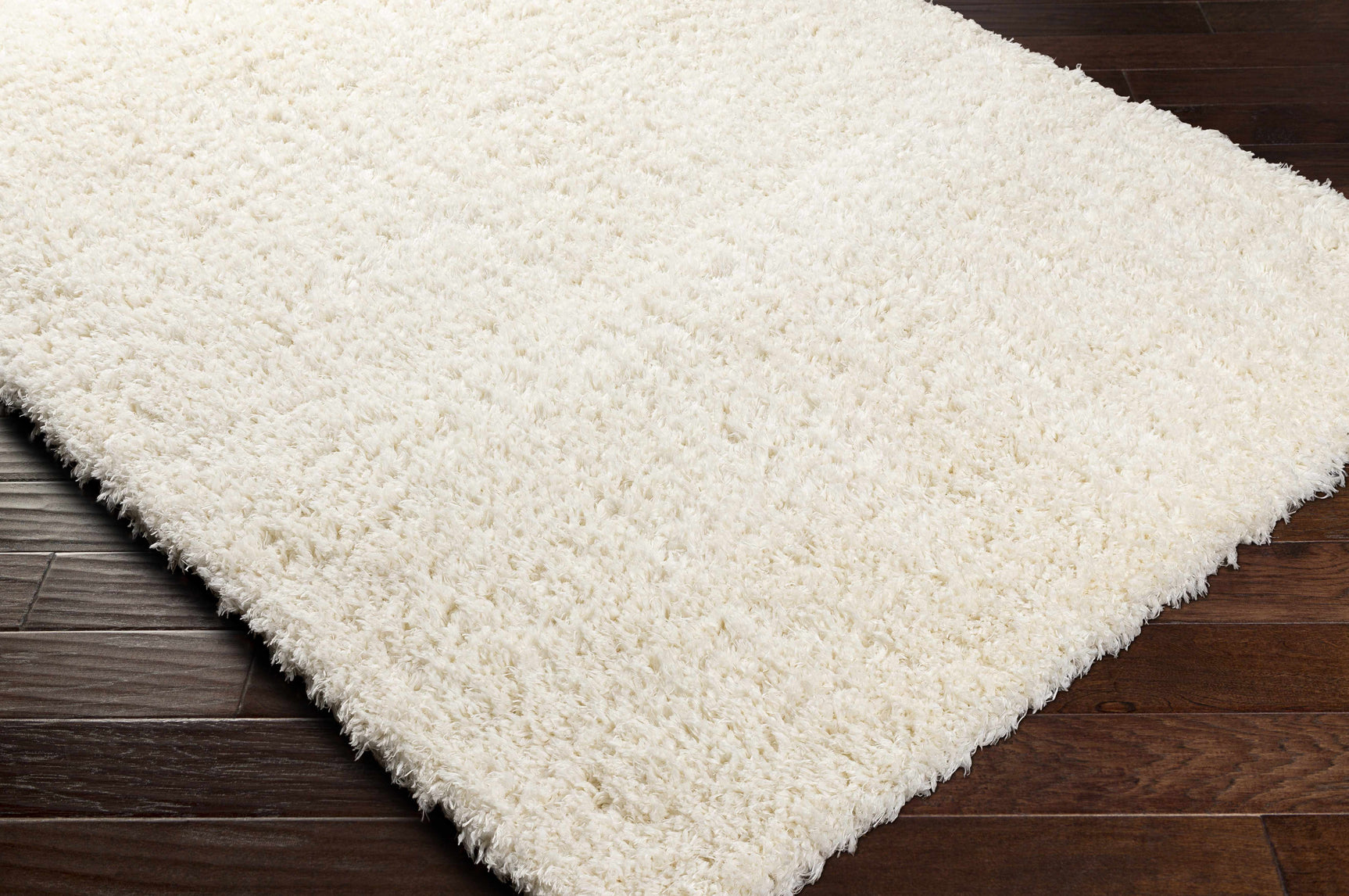 Siari Solid Cream Plush Rug - Ornate Home