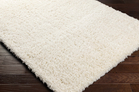 Siari Solid Cream Plush Rug - Ornate Home