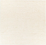 Siari Solid Cream Plush Rug - Ornate Home