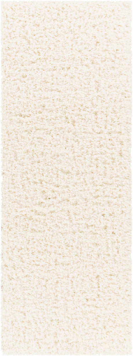 Siari Solid Cream Plush Rug - Ornate Home
