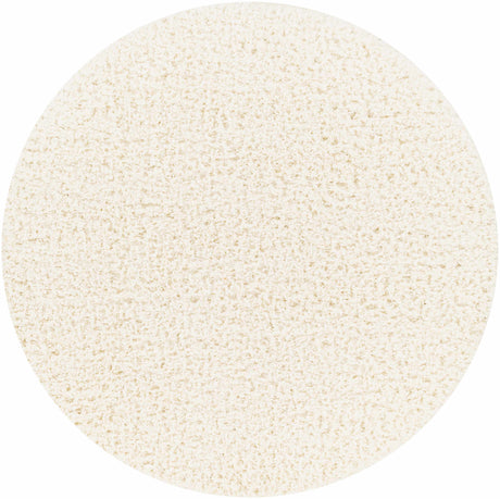 Siari Solid Cream Plush Rug - Ornate Home