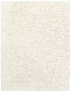 Siari Solid Cream Plush Rug - Ornate Home