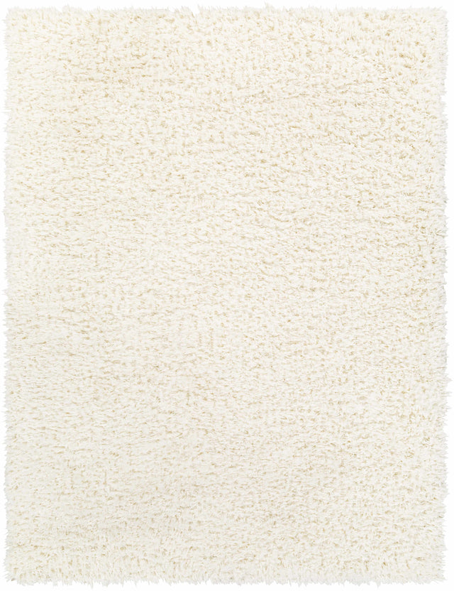 Siari Solid Cream Plush Rug - Ornate Home