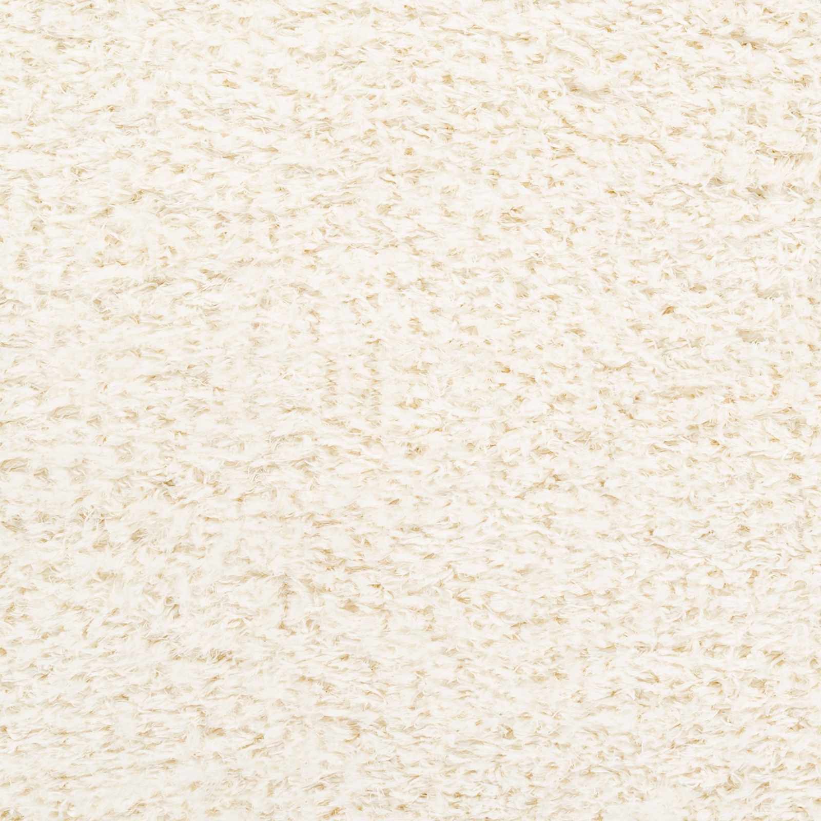 Siari Solid Cream Plush Rug - Ornate Home