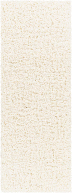 Siari Solid Cream Plush Rug - Ornate Home
