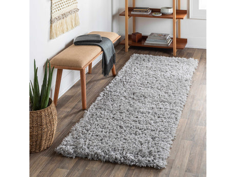 Siari Solid Medium Gray Shag Rug - Ornate Home