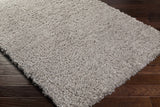 Siari Solid Medium Gray Shag Rug - Ornate Home