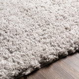 Siari Solid Medium Gray Shag Rug - Ornate Home