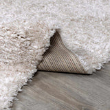 Siari Solid Oatmeal Shag Rug - Ornate Home