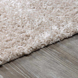 Siari Solid Oatmeal Shag Rug - Ornate Home
