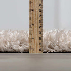 Siari Solid Oatmeal Shag Rug - Ornate Home
