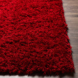 Siari Solid Red Shag Rug - Ornate Home