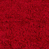 Siari Solid Red Shag Rug - Ornate Home