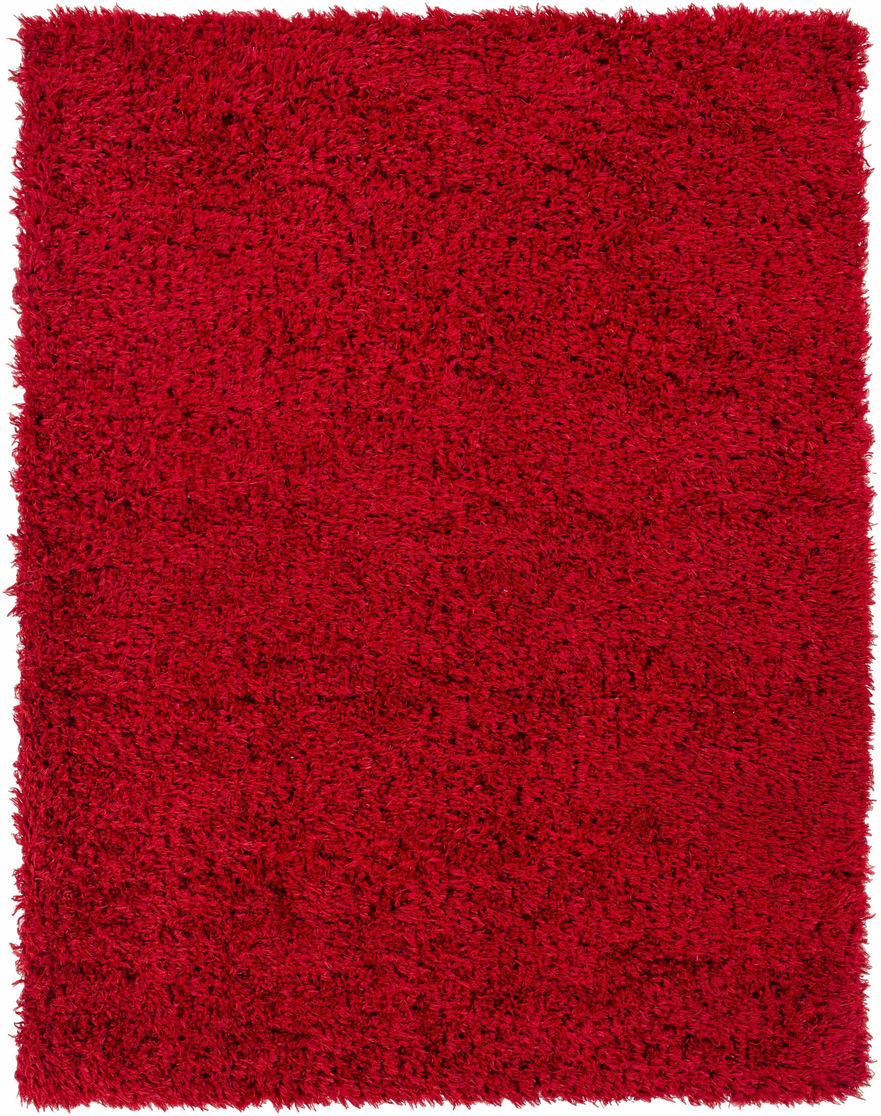 Siari Solid Red Shag Rug - Ornate Home
