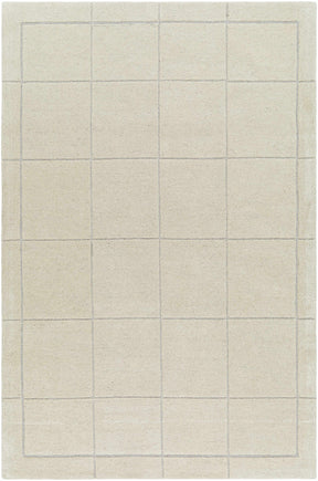 Siarl Cream Checkered Area Rug - Ornate Home