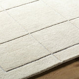 Siarl Cream Checkered Area Rug - Ornate Home