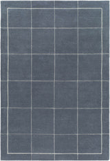 Siarl Dark Gray Checkered Area Rug - Ornate Home