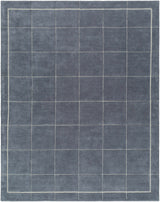 Siarl Dark Gray Checkered Area Rug - Ornate Home