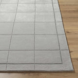 Siarl Gray Checkered Area Rug - Ornate Home