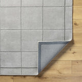 Siarl Gray Checkered Area Rug - Ornate Home