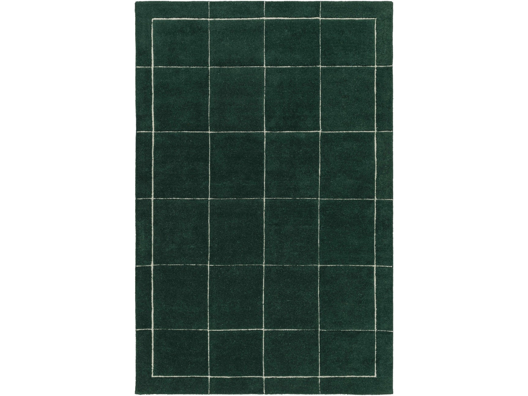 Siarl Green Checkered Area Rug - Ornate Home