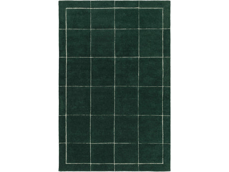 Siarl Green Checkered Area Rug - Ornate Home