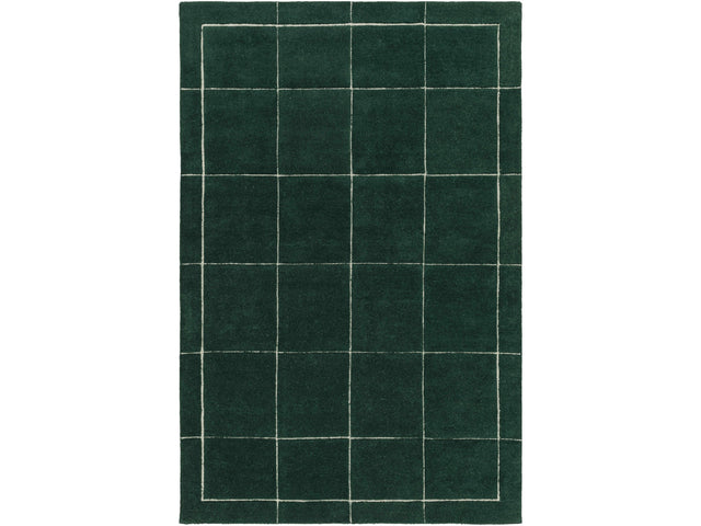 Siarl Green Checkered Area Rug - Ornate Home
