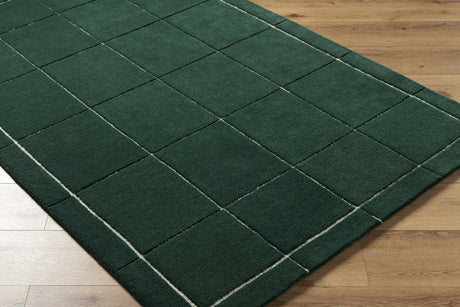 Siarl Green Checkered Area Rug - Ornate Home